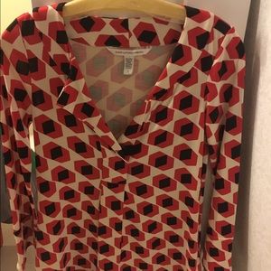 DVF short tunic dress size 0