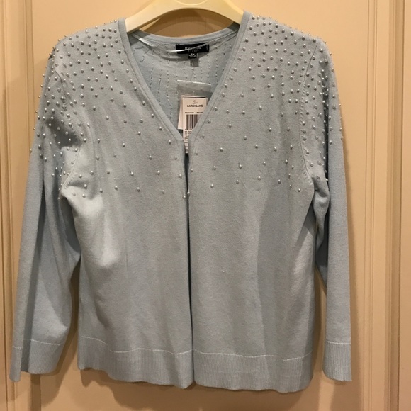 Baby blue sweater.