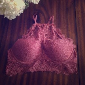 vs pink eyelash bralette (pushup)