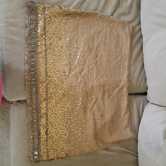 Gold Sequin Miniskirt