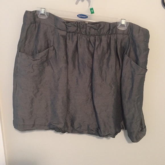 J crew linen/silk skirt