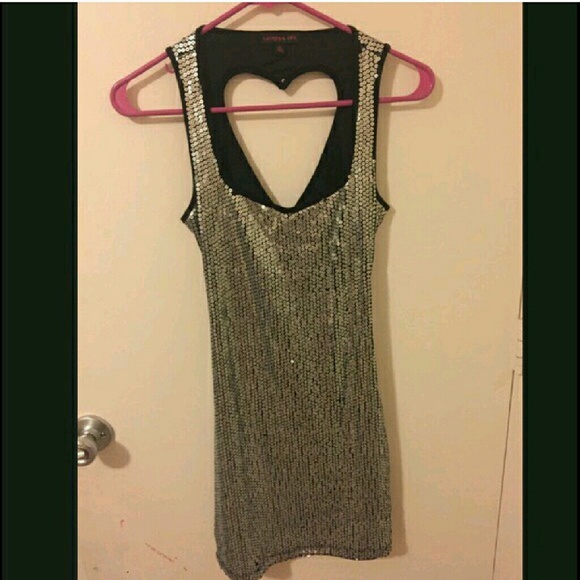 Sequined mini dress