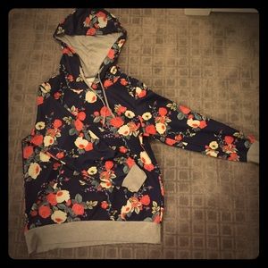 On HOLD Floral Hoodie