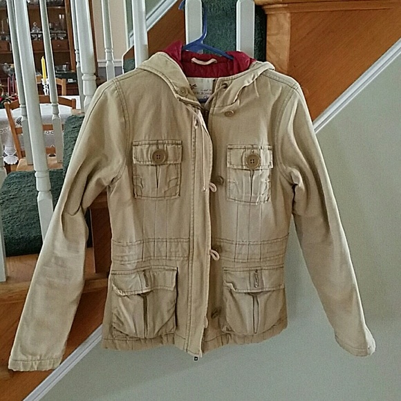 Abercrombie tan utility jacket