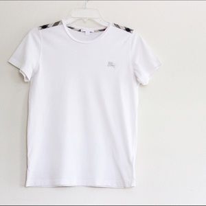 White Burberry Tee