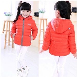 Kids north face puffer jacket