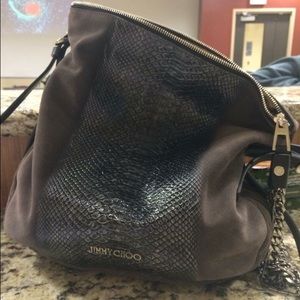 Jimmy Choo Snakeskin Hobo Bag