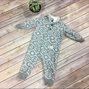 Baby boy fleece jumpsuit