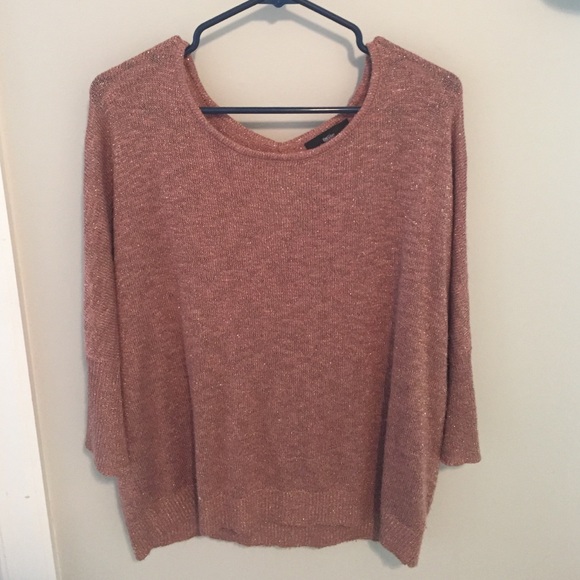 Pink sparkle size L sweater