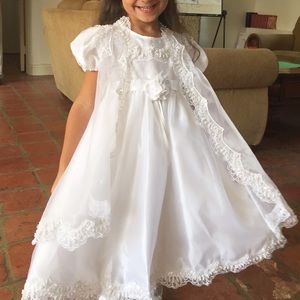 Toddler Baptism Dress white size 4