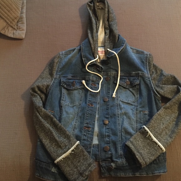 Mossimo denim and sweatshirt jacket