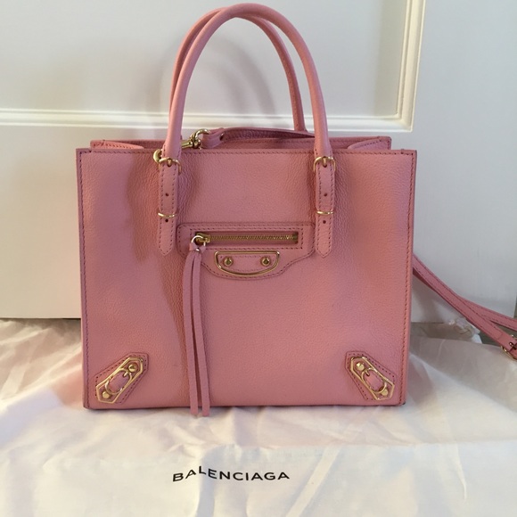 BALENCIAGA MINI PAPIER A4 METALLIC EDGE