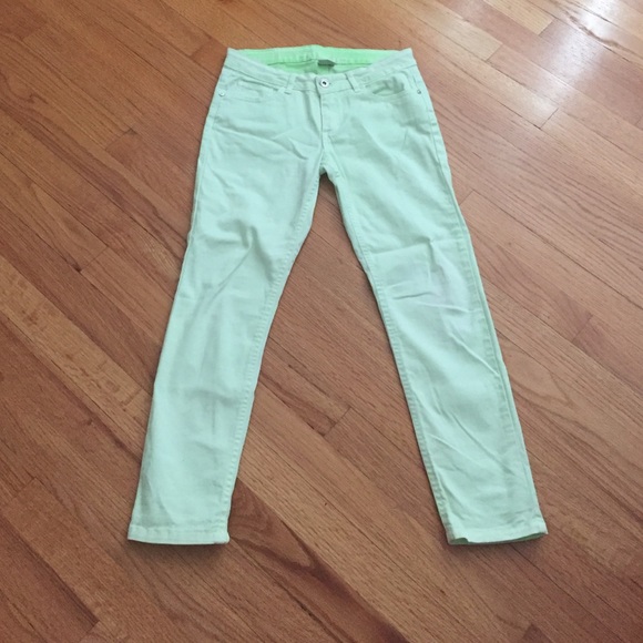 Zara light green jeans