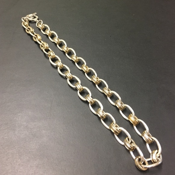 Brooks Brothers Silver Chain Link Necklace