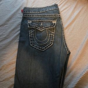 True religion jeans double stitched