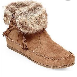 Madden Girl Faux Fur Ankle Booties