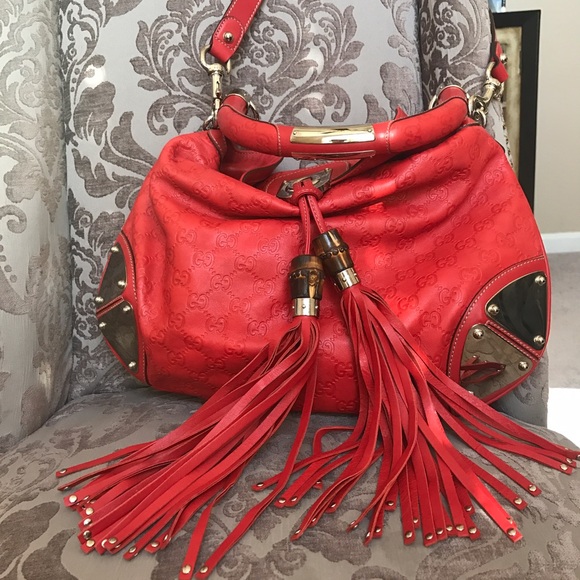 Gucci Indy hobo in guccissima leather