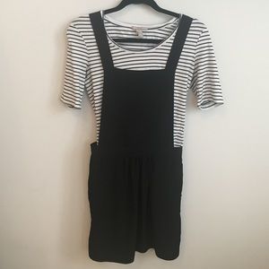 River island for asos black pinafore dress