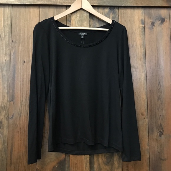 NWT's Talbots beaded neck top