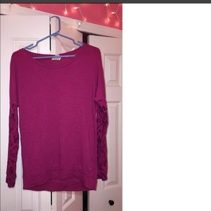 pink long sleeve