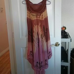 Tie dye flowy dress