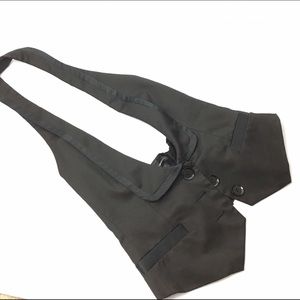 Express cropped vest. Tuxedo