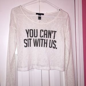 long sleeve crop top