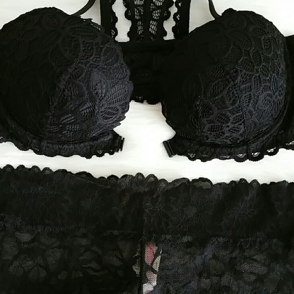 Beautiful Pink Vs Push-up Bra 36C +Panty size L - Picture 4 of 4