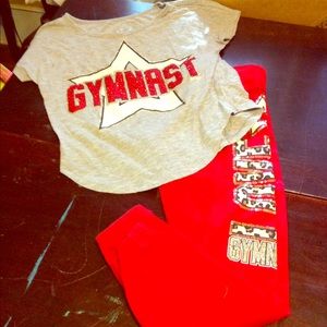 Girls sweatsuit set. Gymnast