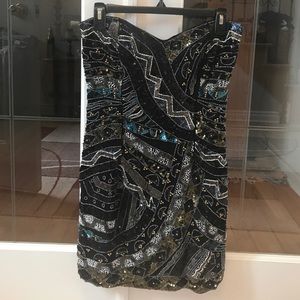 French Connection beaded mini dress