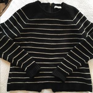 Madewell Palisade Back Zip Sweater Small