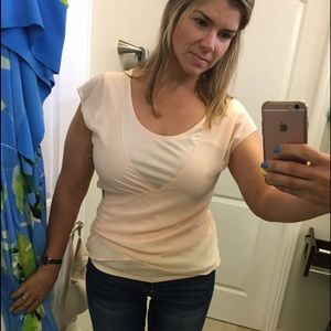 Gap Light Peach Blouson Top - sz S