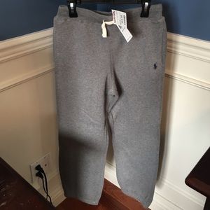 NWT Boys Gray Polo sweatpants sz M (10-12)