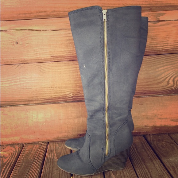 ❤ Wedge Heel Suede Boots 💙