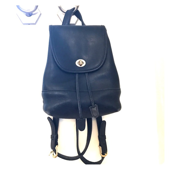 Vintage Coach mini leather backpack