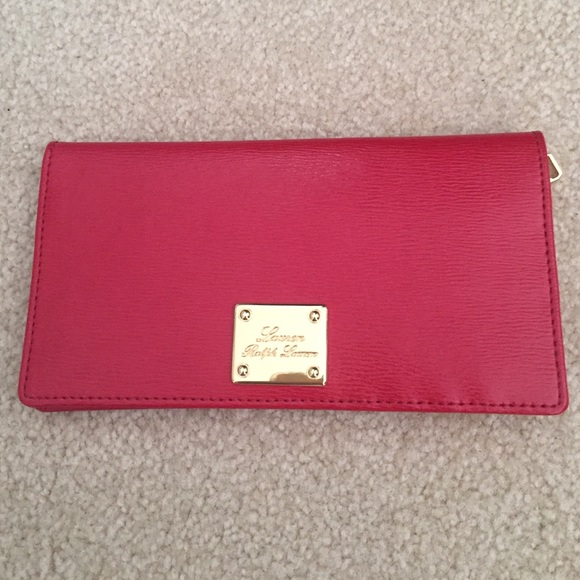 Ralph Lauren snapped leather wallet