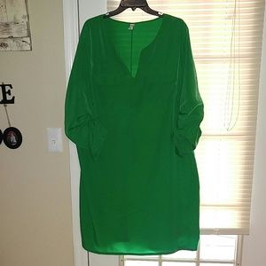 XXL green dress