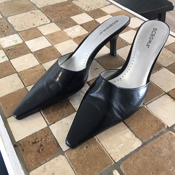 BCBGirls black slip on heels