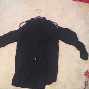 Black button up