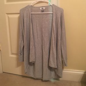 Gray cardigan
