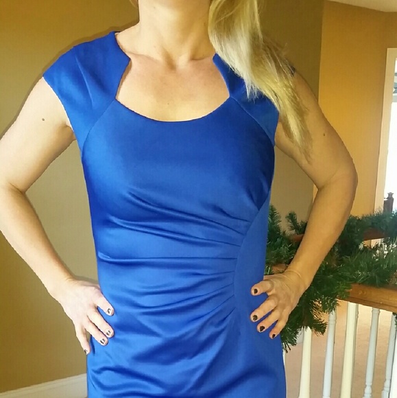 Calvin Klein royal blue dress, beautiful color!
