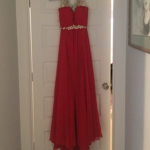 Red prom dress