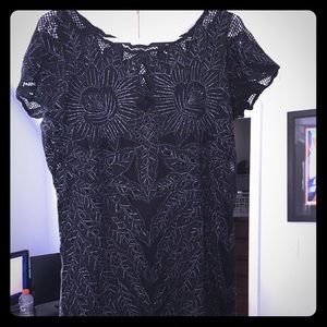 Free People sparkly black dress