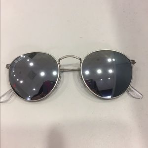 RayBan Silver Flash Rounds