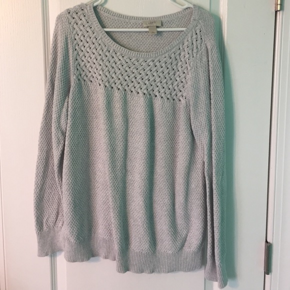 Ann Taylor Loft size XL grey sweater