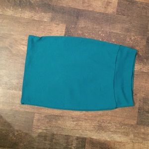 Lula Roe teal pencil skirt