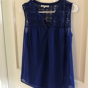 Embroidered blue blouse size small