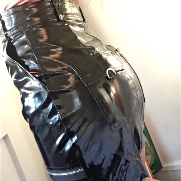 🏷Biker Black Mini Skirt - Picture 4 of 5