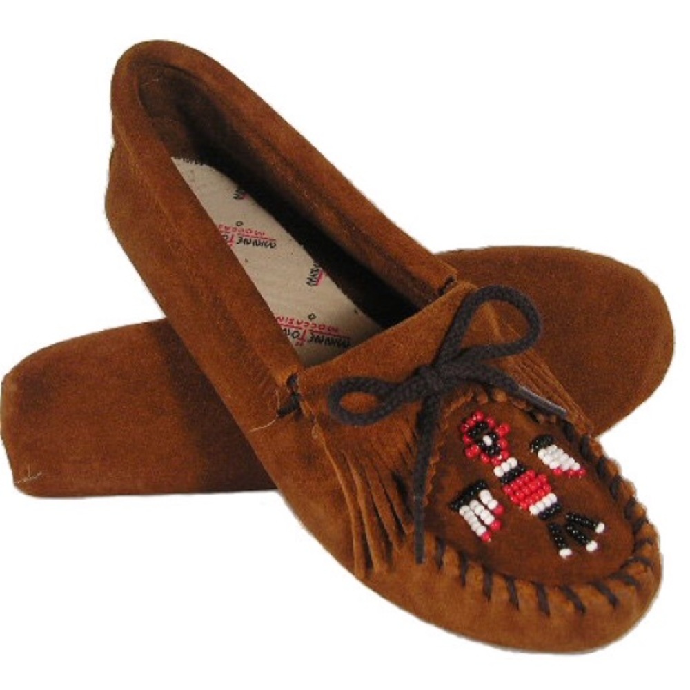 Minnetonka thunderbird II moccasins. Never worn.