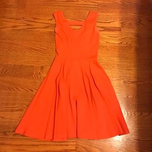 Bar III orange skater dress
